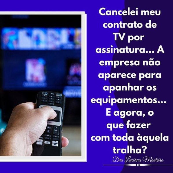 Cancelei Minha TV por Assinatura